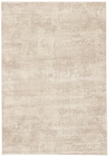 RugVista Harper Teppich, 160 x 230 cm, Hell beige | Moderne, Rechteckig, Niedriger Stapel, Nur chemische Reinigung, Oeko-Tex 100, Wohnzimmer, Schlafzimmer
