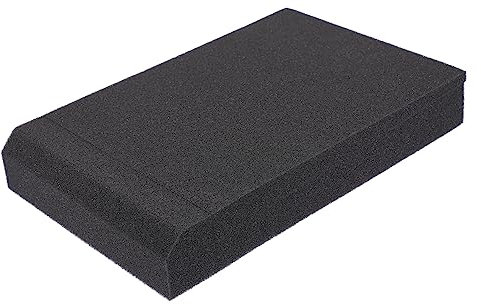 ibasenice 1set Speaker Isolation Pads High Density Acoustic Sound Isolation Cushion for Monitors and Loudspeakers Angles for Optimal for Home Studio and Stage Use