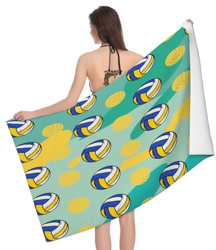 Hongduo Große Strandtücher Haikyuu Badetuch Wasseraufnahme Extra Microfiber, 3D Karikatur Muster Strandtuch Schnell Trocknend Mikrofaser Kinder Erwachsene (90x180 cm)