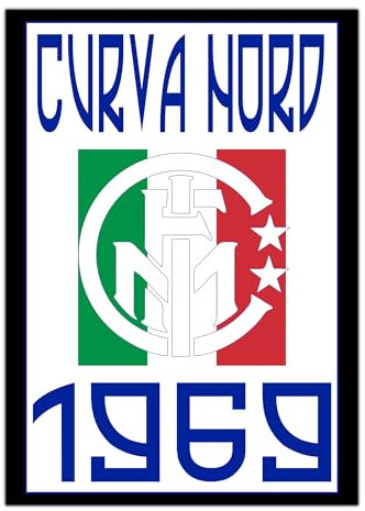 GamesMonkey® - Poster Ultras - Inter Internazionale - Campione Calcio Scudetto - Carta Rigida Professionale HD - Made in Italy - idea regalo per tifosi collezionisti amanti del calcio