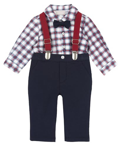 Chicco Completo Elegante con Camicia e Salopette Bimbo 0-24 in Morbido Tessuto FW25 253