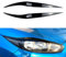 Autoscheinwerfer Augenbrauen für Ford Fiesta MK6.5 2013-2017, Scheinwerfer autoscheinwerfer-Augenbraue, Scheinwerfer Wimpern Trim Augenlider Deckel