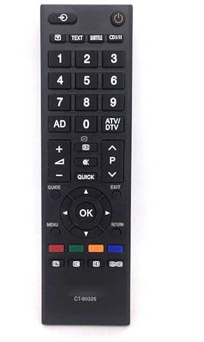 XINFUTE Repuesto CT-90326 para mando a distancia Toshiba 42RV635DR 26EL834RB 42ZV635DR
