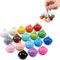 50 Pezzi Colorate Piccola Campana 22mm, Mini Campane Natalizi Colorate Metallo Campanellini,per Natale Matrimoni Decorazioni Gatti e Cani Fai da Te