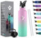 HoneyHolly Bouteille Isotherme - 750ml Gourde Isotherme avec Isolation par Double Paroi Gourde, Gourde INOX Isotherme Anti Fuite Reutilisable sans BPA, avec Paille, Thermos pour Sport, Gym, Randonnée