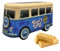 Blue Camper Van Shortbread Biscuit Tin, 320g Scottish Shortbread, Collectible Retro VW Volkswagen Design