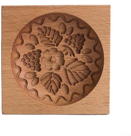 Wooden Cookie Cutters, Wooden Cookie Molds, DIY Cookie Stamps Cookie Funny 3D Pres, For Cookie Dough, Muffins, Biscuits, Bread (Capsule)