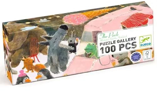 Djeco Puzzle 100 Teile - The Park - Bunte Kinderpuzzle