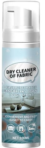 Mnozreo Espuma de Limpieza en Seco para Sofá,Limpiador de Tela para Sofa,Spray para Limpieza en Seco de Tejidos,Quitamanchas para Telas de Sofá,Protector De Tela Multiusos,100ML,1PC