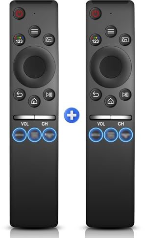 Pack de 2 mandos a distancia universales para todos los televisores S-amsung LED QLED UHD Frame Solar 4K 8K Smart TV Original Remote, mando a distancia universal con botón de acceso directo