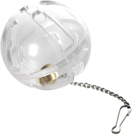 budiniao Papegojfotaboll Rolig interaktiv leksak Lätt att installera Tycker om alla papegojor och fåglar Mental stimulans. Fotaboll med kedjeklocka