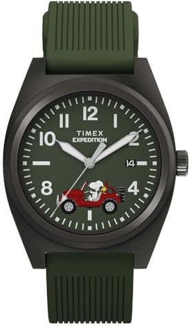 Timex Herren Analog Quarz Armbanduhr Peanuts Expedition Field