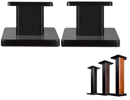 Soporte Altavoces pie,para Home Cinema (Antideslizante),Soporte Altavoz Pie 60cm -Estante Libros Suelo Madera Maciza,Se Utiliza en Sala de Estar, Sala Familiar(Model B 15cm)