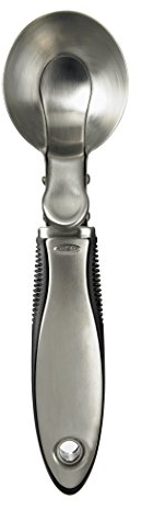 OXO SteeL Ergonomische Eiskelle mit praktischem Hebel – Edelstahl