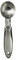 OXO SteeL Ergonomische Eiskelle mit praktischem Hebel – Edelstahl