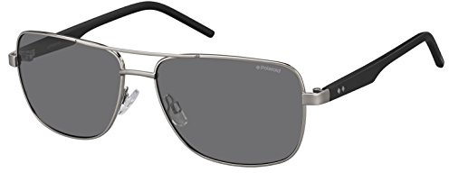 Polaroid Unisex PLD 2042/S Y2 FAE 59 Sonnenbrille, Schwarz (Ruthen Black/Grey)