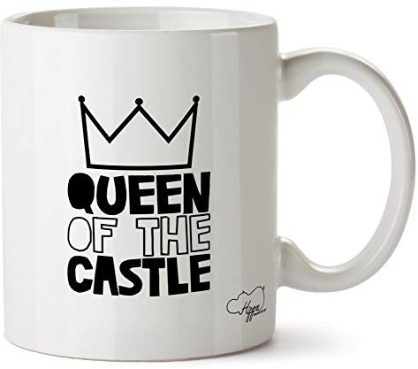 Hippowarehouse Queen of The Castle Printed Mug Cup Ceramic 10oz