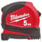 Milwaukee Flexómetro Pro 5m x 25mm métrica (cajas de 6) Rouge/Noir