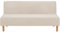 NLCYYQ Sofabezug Ohne Armlehnen 3 Sitzer Samt Couchbezug Elastischer Husse Bettcouch Schonbezug Klappsofa Bezug Großer Sofasitzkissenbezug (Beige)