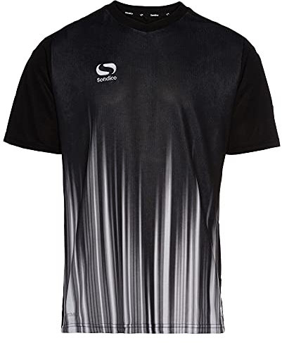 Sondico Venata Pre Match Jersey - Adult [Large] [Black/White] /Sportswear