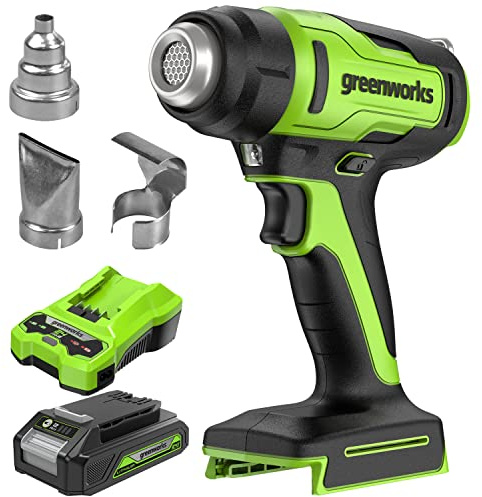 Greenworks Pistola ad aria calda con Batteria 2Ah e Caricabatteria