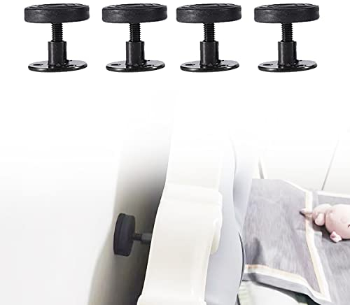 OVIRSHOP Bettrahmen Anti Shake Abstandshalter, 4 Stück Verstellbarer Bettgestell Kopfteil Stopper Teleskopstütze für Bett Schränke Sofas (30-44mm)