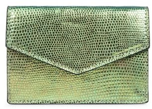 Lancaster | Noholita Night - Porte-Cartes Cuir de Vachette Vert caméléon