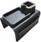IULONEE Large Capacity Sofa Armrest Tray Anti-Slip Sofa Cup Holder Portable Couch Drink Holder Arm Table Anti-Spill Sofa Arm Tray Silicone Couch Tray with Cup Holder for Couch Arm Recliner (Black)