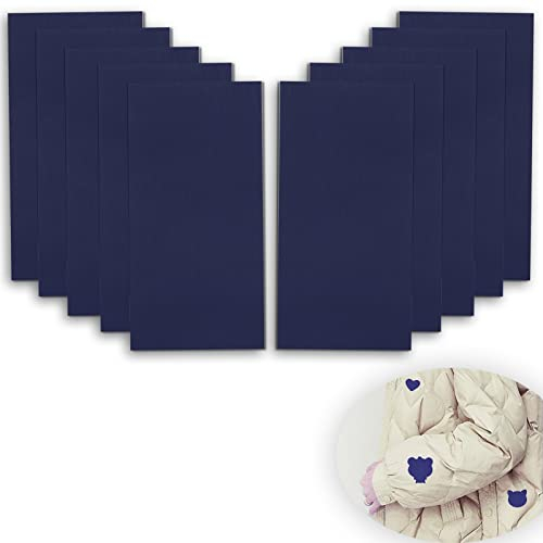 YUNYAN Wasserdichte Reparatur Patches 10 Pcs Nylon Flicken Selbstklebend Stoff Patch Repair Patch für Kleidung Daunenjacke Plane Zelte Regenjacke Regenschirm Dunkelblau (20 x 15 cm)