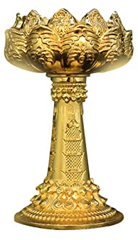 Kerzenhalter Lotusblüten-Teelicht-Kerzenhalter, Ständer, Lotus-Ghee-Lampenhalter, dekorativer Kerzenständer for Wohnzimmer, Büro, Hochzeit, Party, Ornament