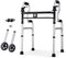 Andadores para personas mayores Andador, andador plegable de aluminio liviano Andador plegable con ruedas para personas mayores, adultos, andador con ruedas delanteras extra anchas, tamaño para