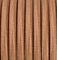 Beschle 10 metros 3 - hilos Cable textil hilo eléctrico tejido redondo 3x1,5 3G1,5 bronce