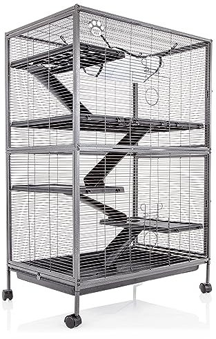Rodent Cage by Cozy Pet 11mm Bar Spacing for Rat, Ferret, Chinchilla, Degu or other Small Pets, Large Rodent Cage RC05
