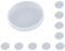 Lot de 10 moules en silicone rond/carré en résine pour dessous de verre à faire soi-même - 6 cm