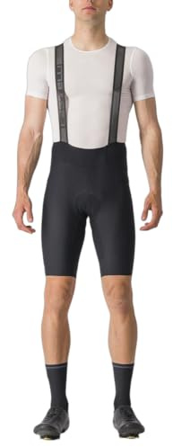 CASTELLI Cuissard à bretelles Espresso pour homme pour vélo de route et de gravier I Cyclisme, noir, Taille L