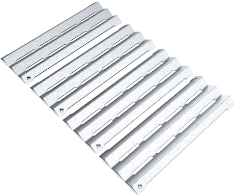 teileplus24 BR07-4-SM Gasgrill Edelstahl Brennerabdeckung kompatibel mit Napoleon LEX485 | LEX605 | LEX730 | Flavorizer Bars | Passgenau | Rostfrei | Brennerschutz