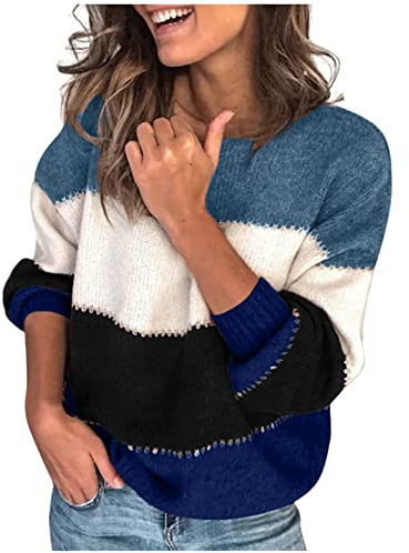 ZGIDDAZ Pull Femme Col V Noir XXL Hiver Chaud Chic Cachemire Mode Y2K Rose Pale