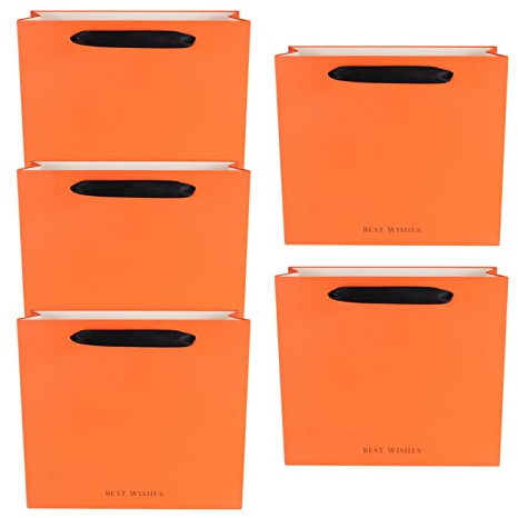 1 Set 5pcs Anlässe Pouch S Star Retail Candy Favors Paper Pastry Orange Storage Xxcm Bulk Business with Size Bridal Party Kraft Praktisch Takeouts Birthday Ing All Weddings