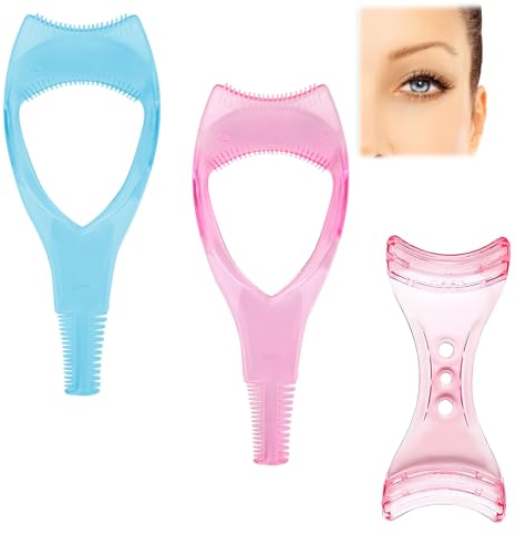 3 Piezas Herramientas de Maquillaje para Pestañas, Máscara Protectora de Tinta de Pestañas, Máscara de Pestañas Transparente para Maquillaje, Delineador de Ojos Herramienta de Plantilla