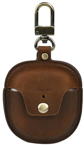Tuskd land for New Bose QuietComfort Ultra Case (2023) & for Bose QuietComfort Earbuds II Case (2022),Bluetooth Earphone Protective Cover Genuine Leather Earphone Case (Retro Coffee)