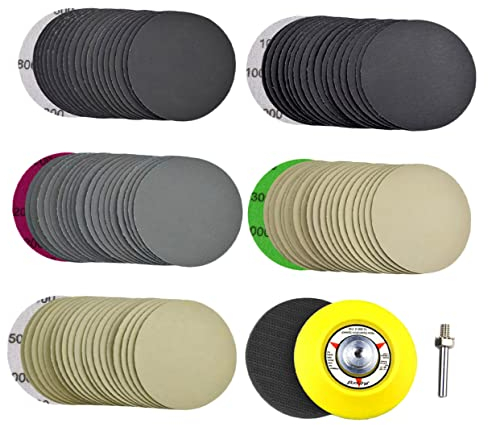 OSALADI 1 Satz Nass- Und Trockenscheuerscheibe Pneumatischer Schleifer Rotationsschleifer Auto-werkzeuge Schleifpapier Auto Werkzeug Luftschleifer Möbel Schleifmittel 6a Silizium Karbid