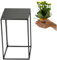 Anwicar Support de Fleurs 40 cm, Tabouret et Colonne pour Plantes, Style Loft, Noir