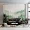 Papier Peint Panoramique Jungle Vert Sauge Poster Mural, 300 x 210 cm (WxH) Peinture Murale pour Salon, Chambre, Chambre d'enfants, Restaurant Nature Décoration Murale