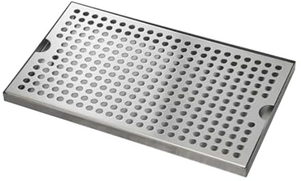 Bierabtropfschale aus Edelstahl, abnehmbare Abtropfschalen für Bars, Küche | 30x17.5x1.5 cm | Abtropfwanne für Zapfanlagen | Bar Drip Tray | große Abtropffläche | Abtropfmatte für Café und Restaurant