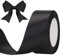KINGLAKE 40mm Satinband Geschenkband Schwarz - 22m Schleifenband, Seidenbänder, Geschenkbänder Stoffband, Seidenband, Ribbon Band, Dekobänder für Schleifen, Hochzeit, Halloween, Basteln