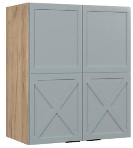 Vicco Hängeschrank Fame-Line, hängender Küchenschrank, Hellblau-grau, 60 cm