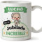 MUGFFINS Tazas Personalizadas para JUBILADO hombre - En Español - Eres increíble - Kawaii - 11 oz / 330 ml - Regalo Personalizable original y divertido