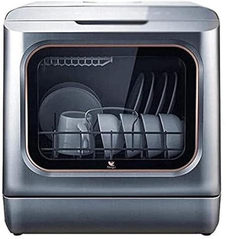 Lavastoviglie da tavola completamente automatiche, adattate in cucina, 1200 w per 3 litri d’acqua, pulsante a 360 gradi, 7 coperti