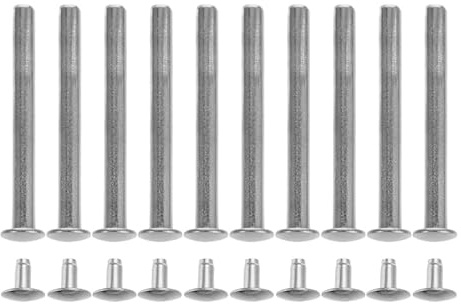 Alipis 10set Kit Di Riparazione Di Ventagli Pieghevoli Di Rivetti E Dadi Albero Per Manutenzione Facile E Durevole Di Ventagli Manuali