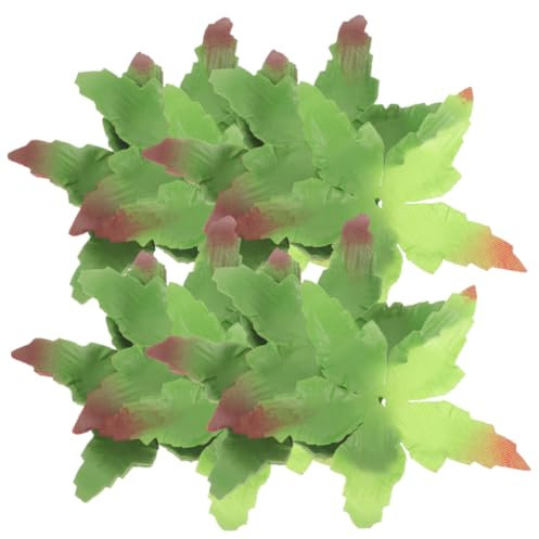 Tofficu 80pcs DIY Blume Kelchblätter Künstlicher Rose Und Pfingstrose Kelch Simulation Blumenherstellung Vorräte Stoff Grüne Kelchblätter Für Handwerksstrauß Arrangement